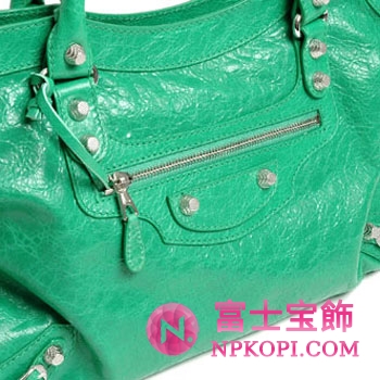 バレンシアガ（BALENCIAGA）ザ・ジャイアント シティ　レディース2wayハンドバッグ　エメラルドグリーン　281770-D94JN-3725 